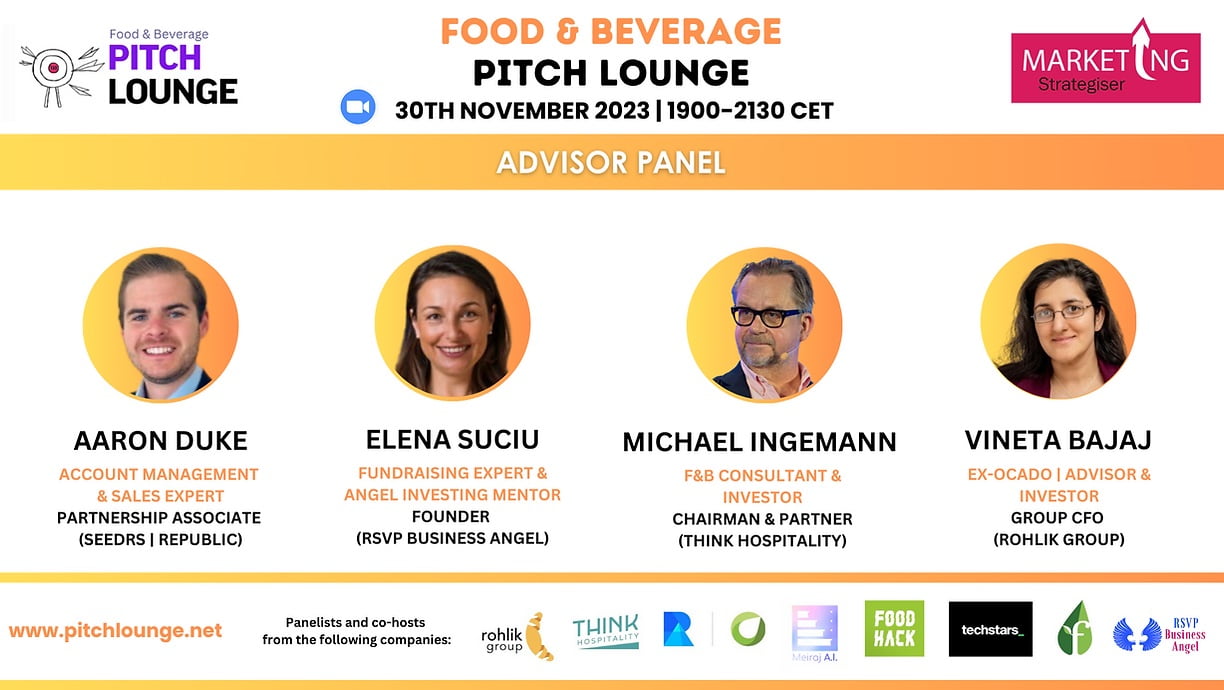 Fuel Your Startup Journey at Food & Beverage Pitch Lounge!