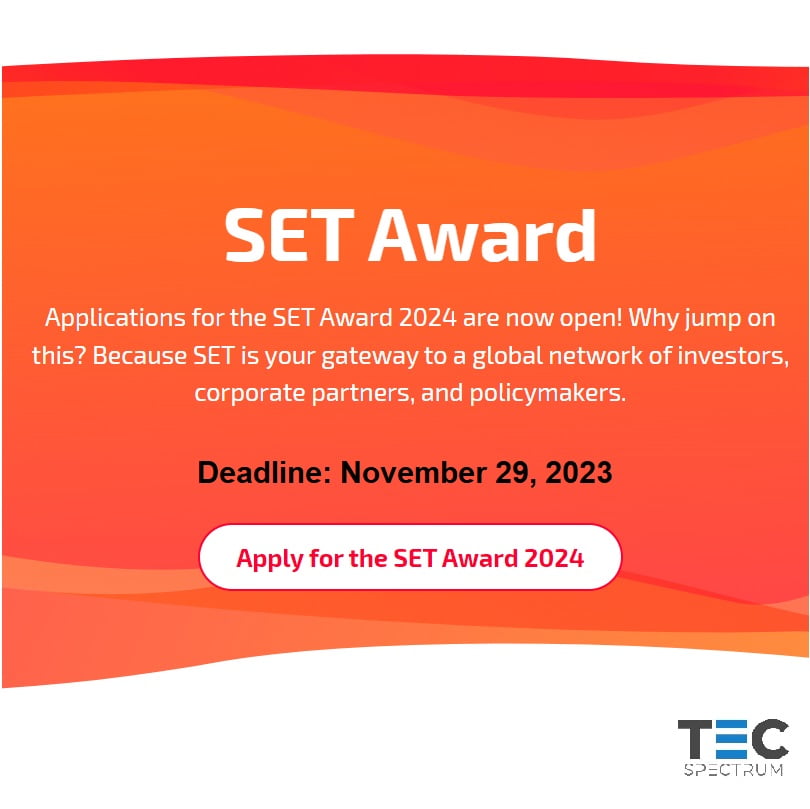 The Start Up Energy Transition Award 2024 is now open for applications!