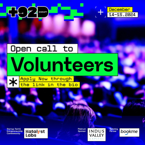 Join the Disruption! Volunteer for +92Disrupt 2024