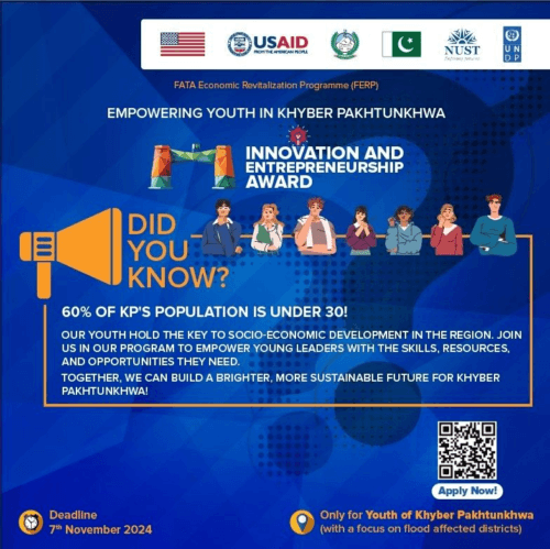 NIC Peshawar’s Innovation & Entrepreneurship Award 2024: A Golden Opportunity for Startups, SMEs & Students