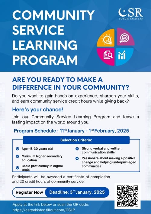 Join the Community Service Learning Program and Make a Difference!