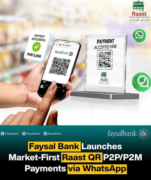 Faysal Bank Revolutionizes Payments with RAAST QR Pay on WhatsApp