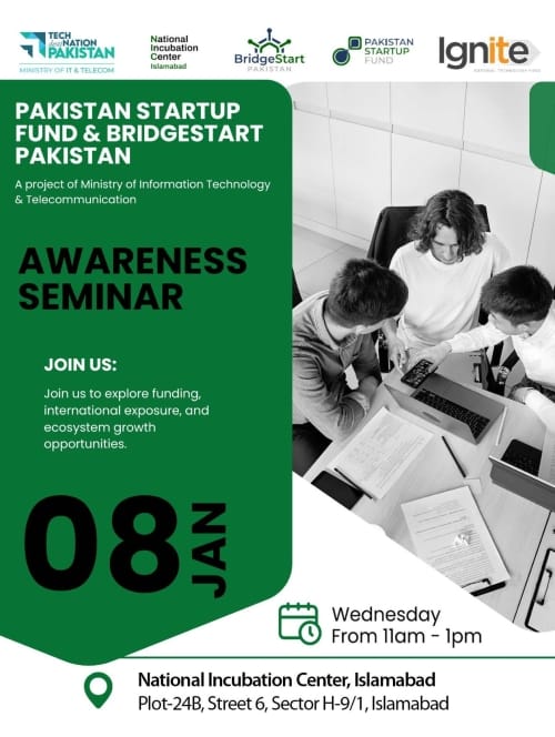 Unlock Your Startup's Full Potential: Join the NIC Islamabad Awareness Seminar