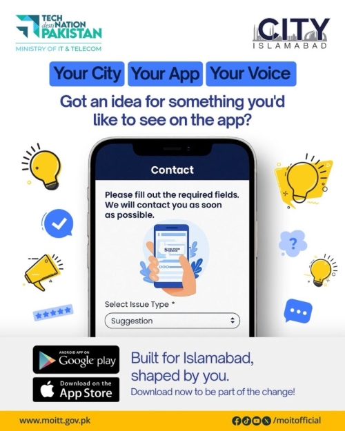 City Islamabad App: It’s Your City — In Your Hands