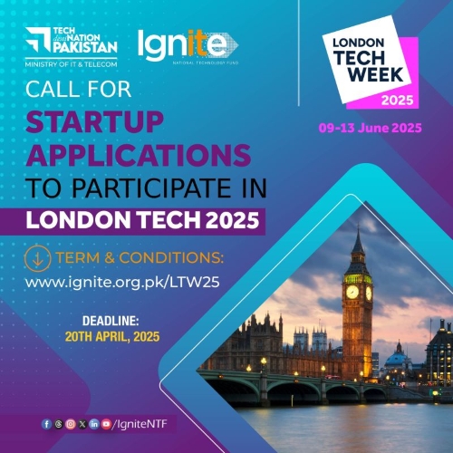 Ignite to Showcase Pakistani Startups at London Tech Week 2025 — Apply Now!