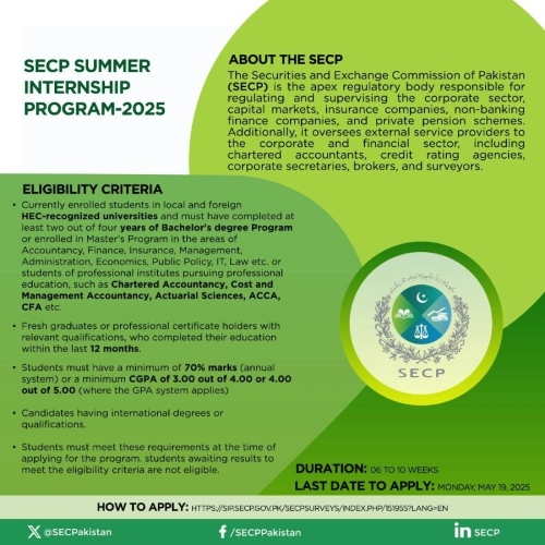 Apply Now: SECP Summer Internship Program 2025 is Open!