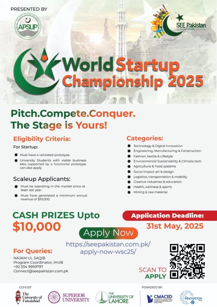 World Startup Championship 2025: Pitch, Compete & Conquer!