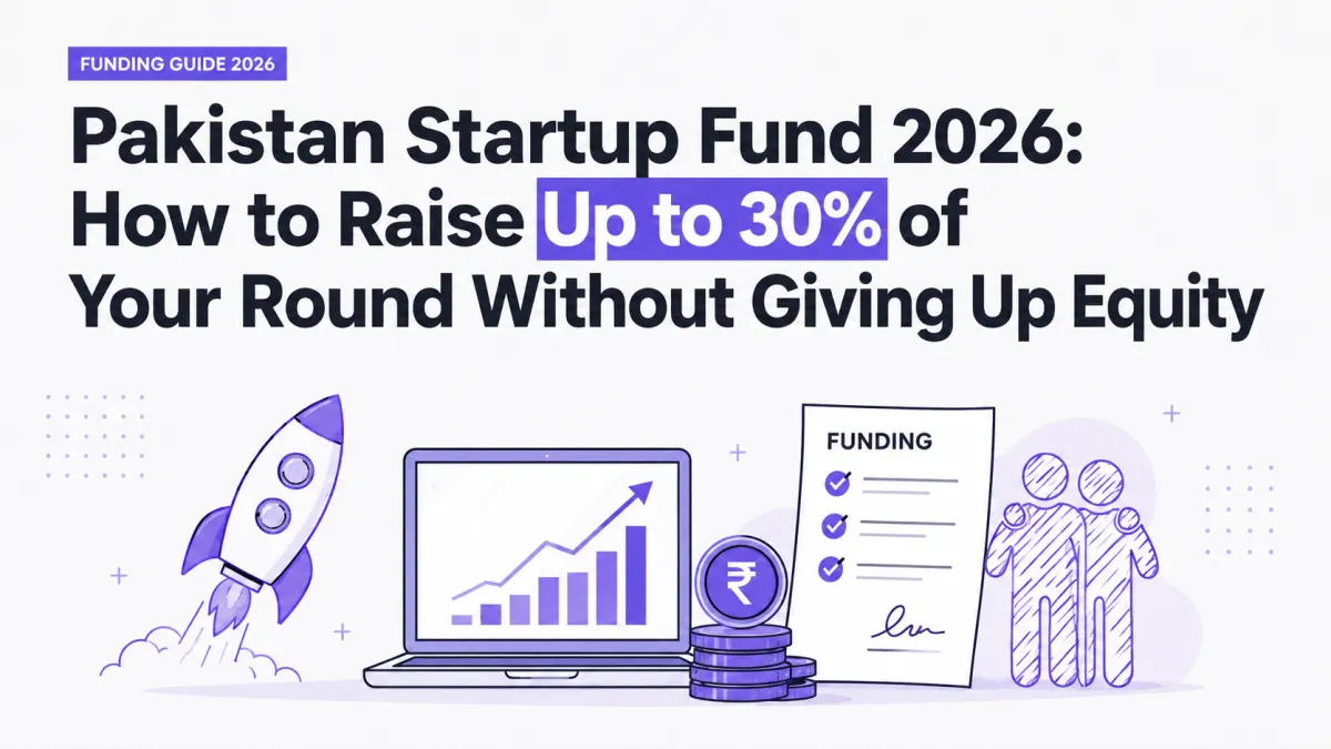 Pakistan Startup Fund 2026: How to Raise Up to 30% of Your Round Without Giving Up Equity