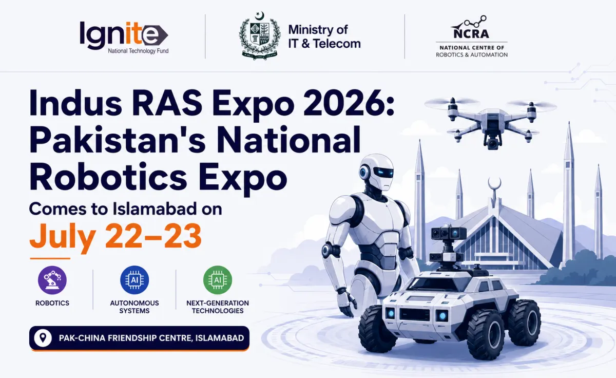 Indus RAS Expo 2026: Pakistan's National Robotics Expo Comes to Islamabad on July 22–23