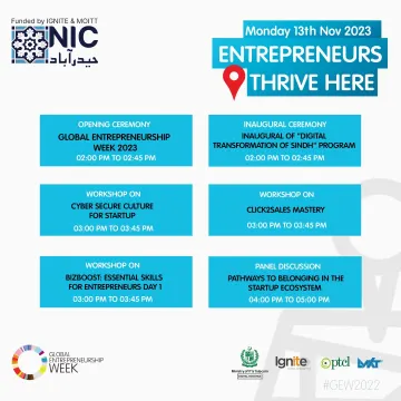 Join the Excitement at NIC Hyderabad for Global Entrepreneurship Week 2023!