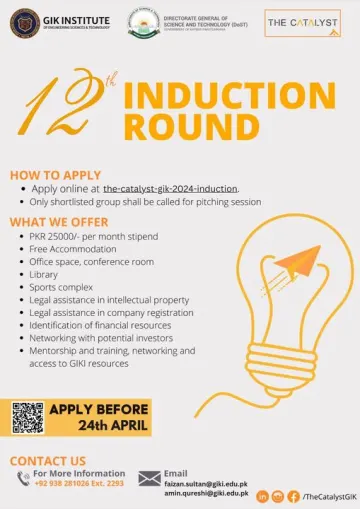 Unlocking Entrepreneurial Potential: Catalyst GIK Incubator 2024 Induction Now Open