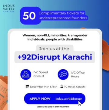 Join Pakistan’s Premier Startup Event: +92Disrupt!