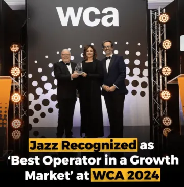 Jazz Honored with Prestigious 'Best Operator in a Growth Market' Award at WCA 2024