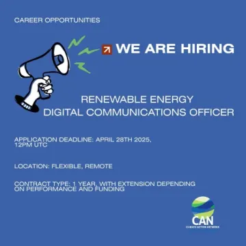 Join CAN International: Renewable Energy Digital Communications Officer (Remote, Full-Time)