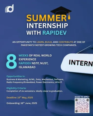 Apply Now: Rapidev Summer Internship Program 2025 (Paid & Onsite)