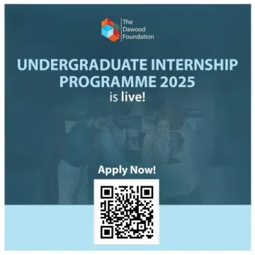 Kickstart Your Career with The Dawood Foundation’s 2025 Undergraduate Internship Programme!