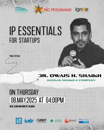 Master the Fundamentals of Intellectual Property with Dr. Owais H. Shaikh at NIC Peshawar