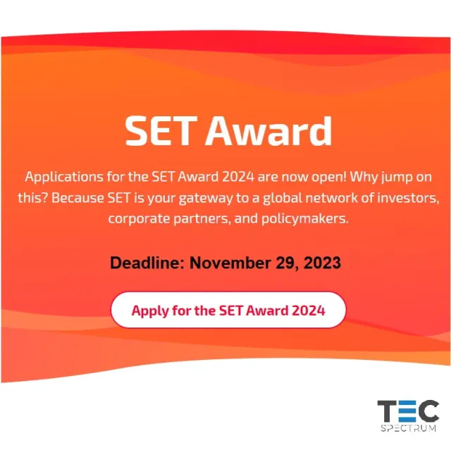 The Start Up Energy Transition Award 2024 is now open for applications!