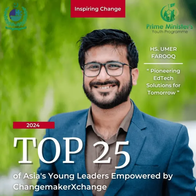 Umer Farooq of Boltay Huroof Named Among Top 25 Asia Changemakers