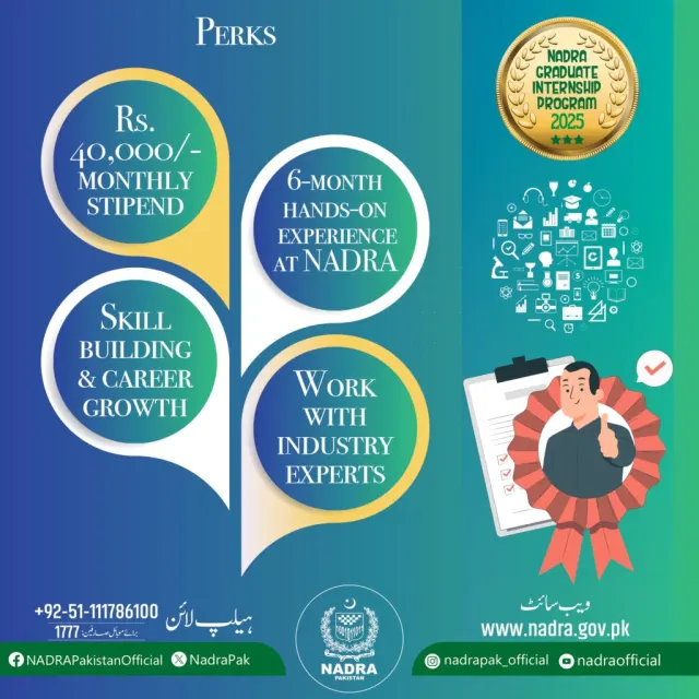 NADRA Graduate Internship Program 2025 – Apply Now!