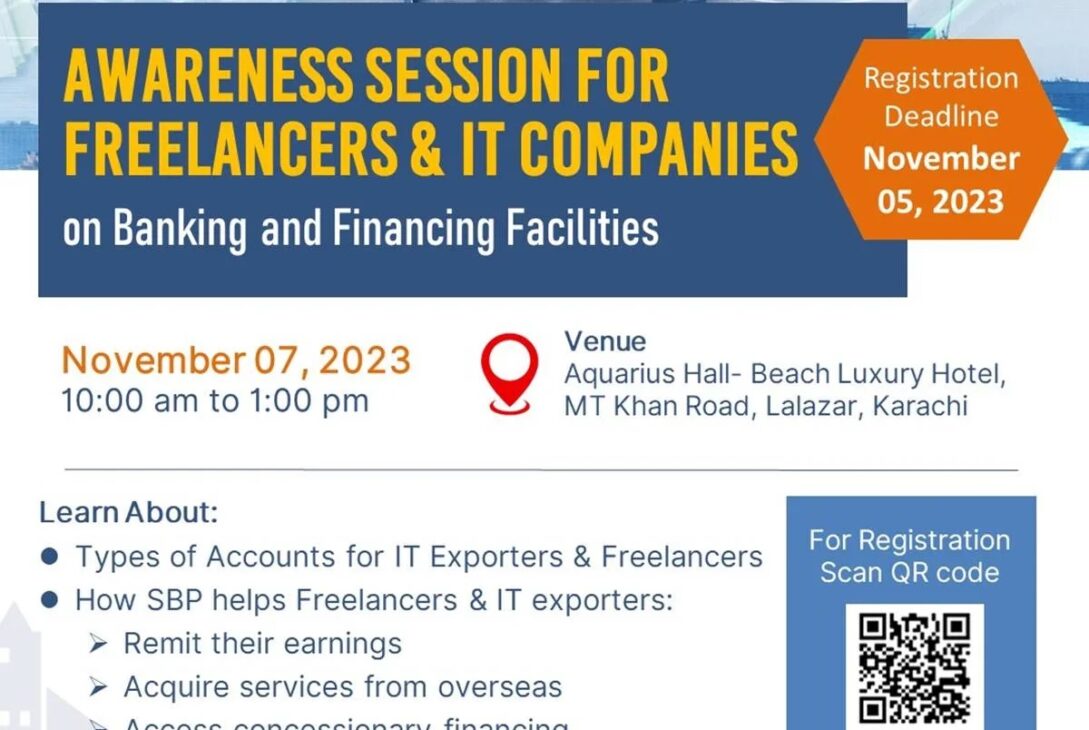 SBP to Host Awareness Session for Freelancers and IT Companies