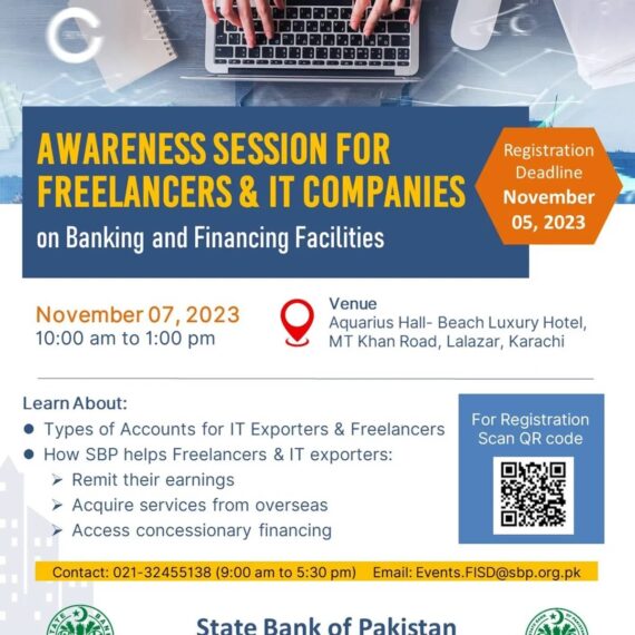 SBP to Host Awareness Session for Freelancers and IT Companies