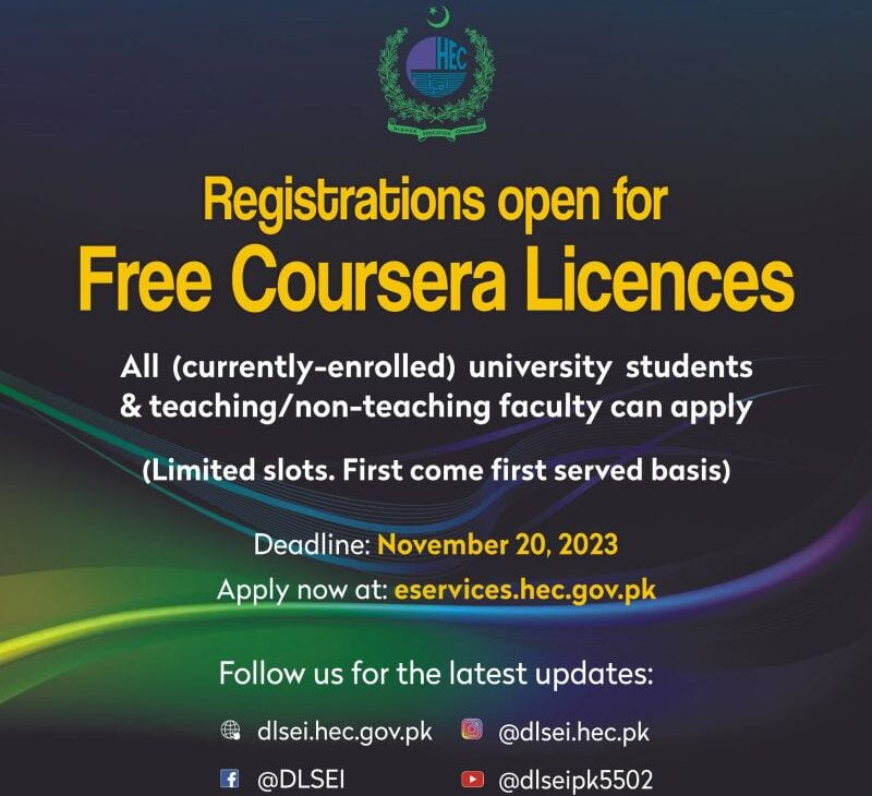 HEC is offering Free Coursera License