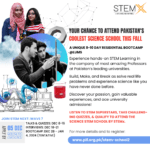 Unlock the potential of STEM education at the STEM: NEXT WAVE 7 Bootcamp. Immerse yourself in hands-on learning and real-life problem-solving at LUMS. Join us for an unforgettable journey