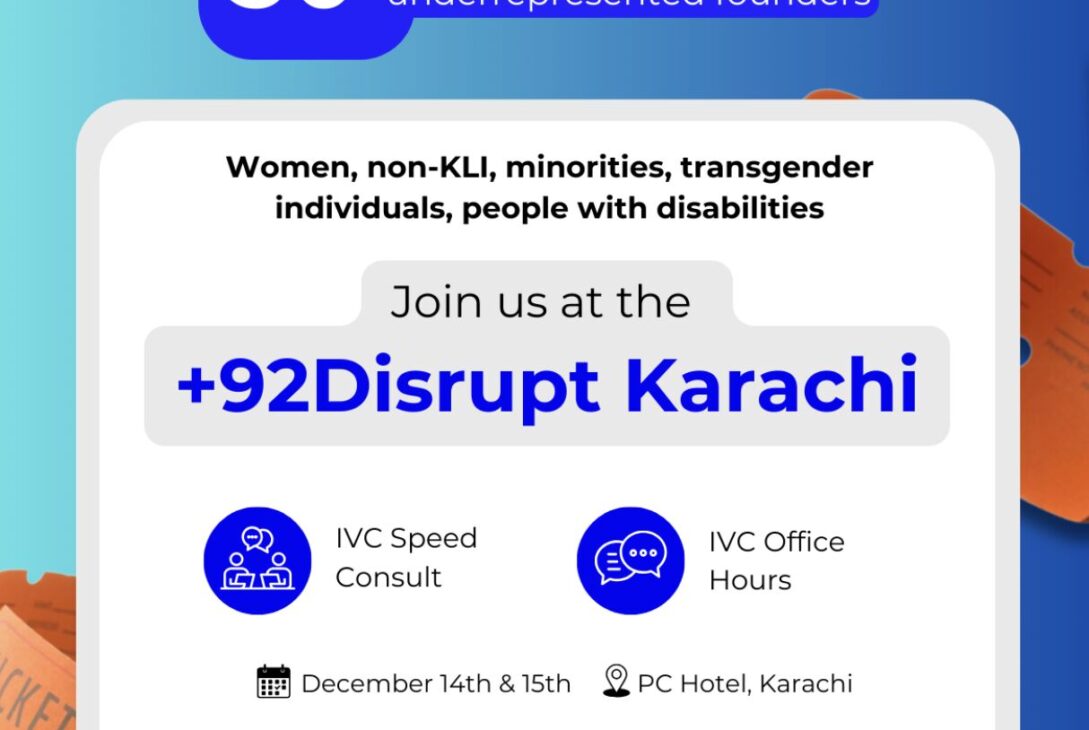 Apply Now for Complimentary Tickets to +92Disrupt Deadline Nov 27